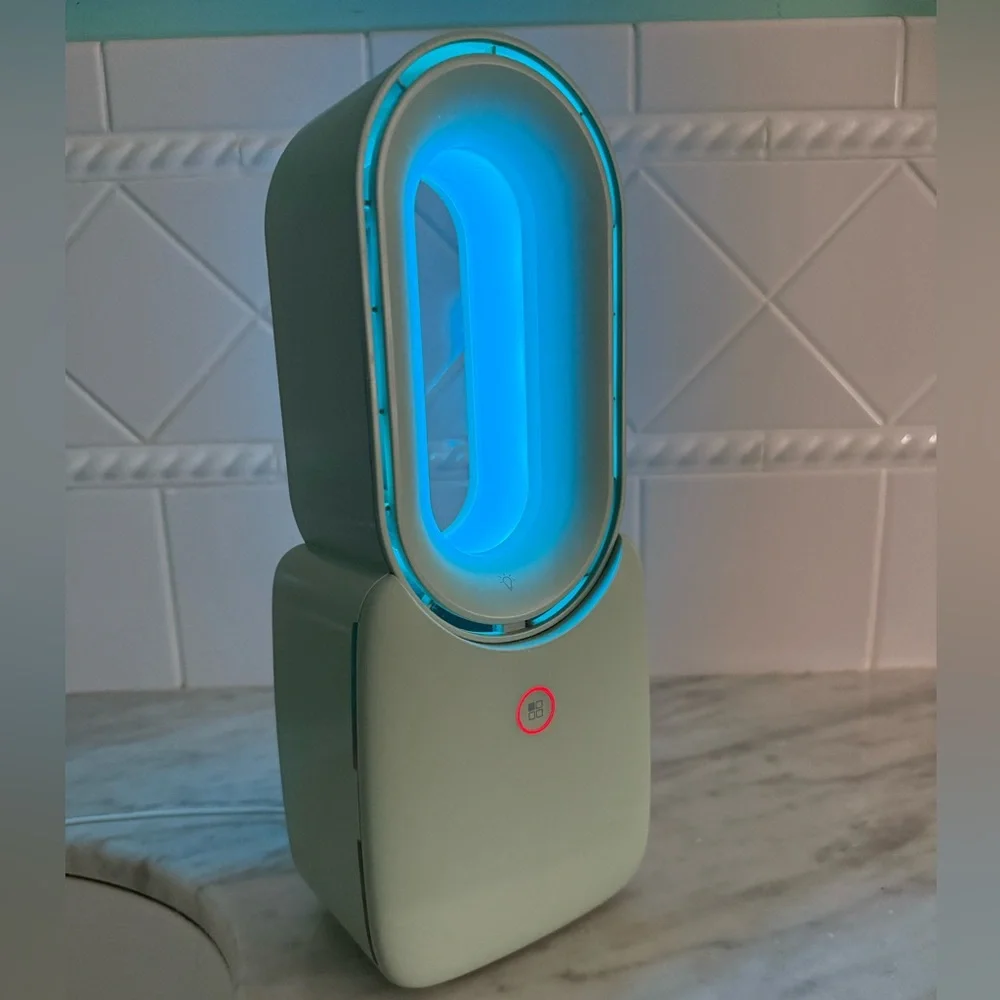 Color Night Light Table Fan - Picture 6 of 7